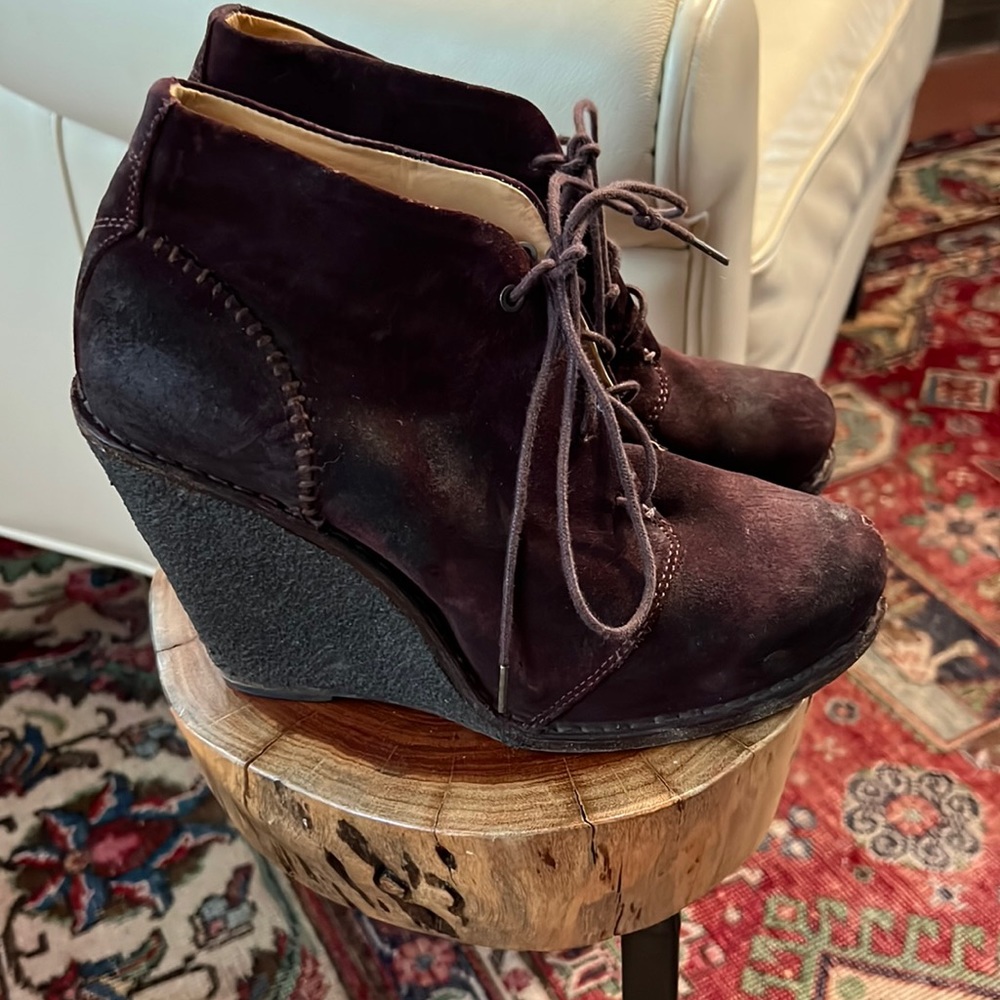 rag & bone odval desert wedge suede booties